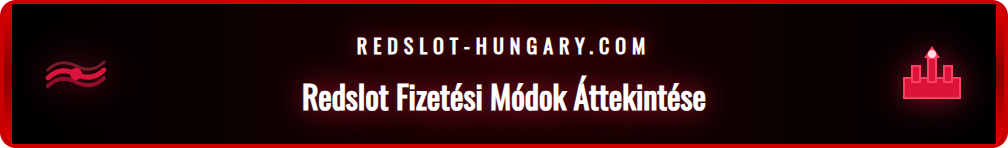 Különböző Redslot befizetési opciók ikonjai, mint bankkártya, Skrill.