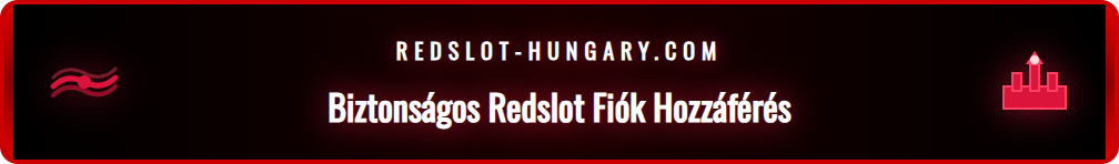 Grafika, amely a Redslot fiókba való bejelentkezés lépéseit mutatja be.