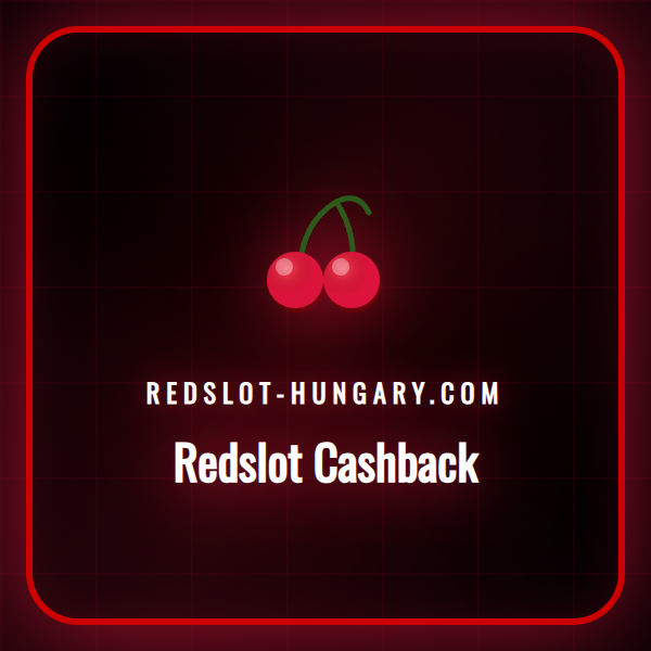 Egy játékos a Redslot kaszinó felületét nézi laptopon, a cashback bónusz ajánlat kiemelve.