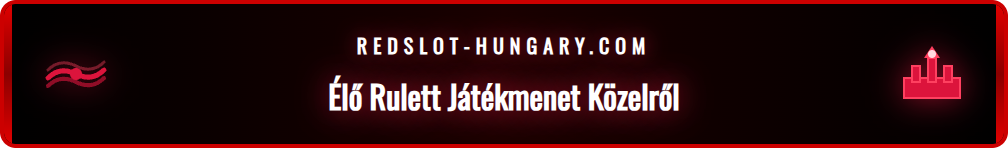 A Redslot élő rulett játékának felülete, ahol a tétek és a statisztikák láthatók.