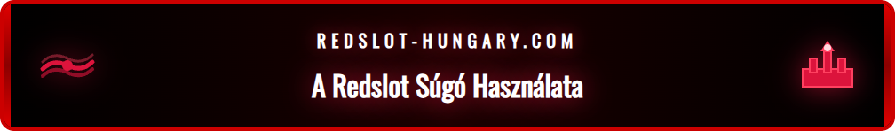 Grafika, amely a Redslot GYIK oldal felépítését mutatja be kategóriákkal, mint regisztráció és bónuszok.
