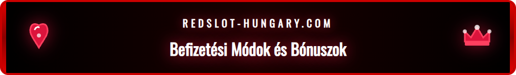 A Redslot befizetési oldala a bónusz igényléséhez szükséges fizetési módokkal.