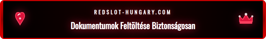 Felhasználó feltölti a dokumentumait a Redslot biztonságos KYC felületén.