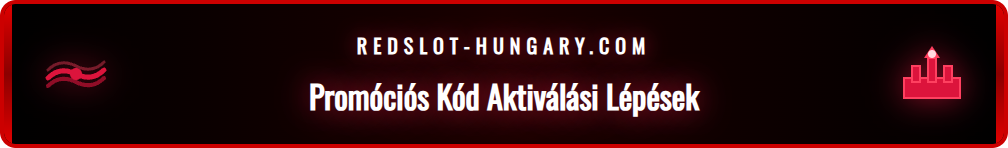 A Redslot regisztrációs űrlapja, ahol a promóciós kód mező ki van emelve.