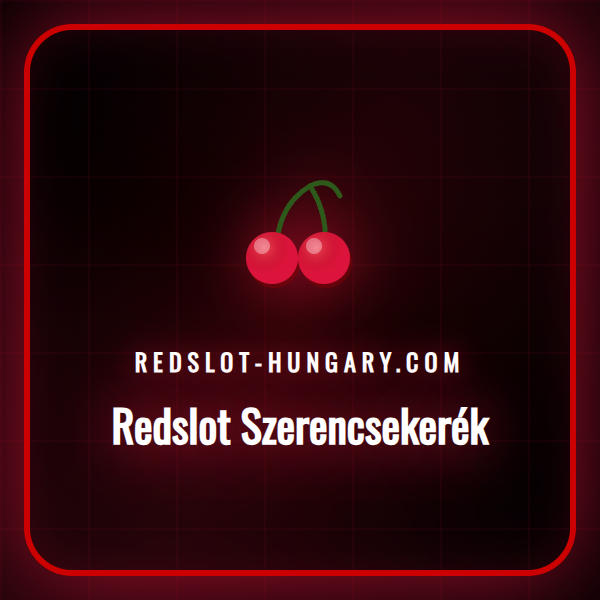 Egy színes Redslot Szerencsekerék, középen a jackpot felirattal.