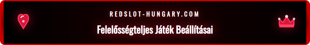 A Redslot felelősségteljes játék menüpontja, ahol a befizetési limiteket és önkizárási opciókat lehet beállítani.
