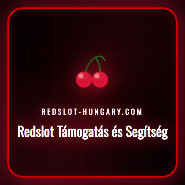 A Redslot kaszinó logója egy laptop képernyőjén, mellette egy segítőkész ügyfélszolgálati munkatárs.