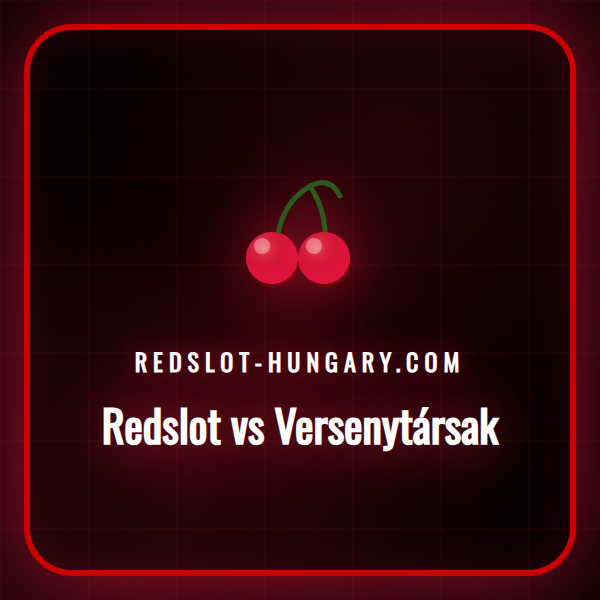 Redslot és versenytársainak logói egyensúlyban egy mérlegen.